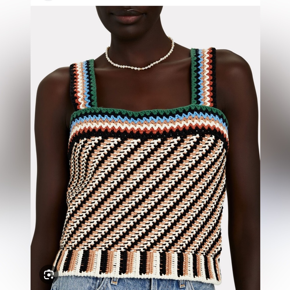 Veronica Beard Livina Crochet Top
